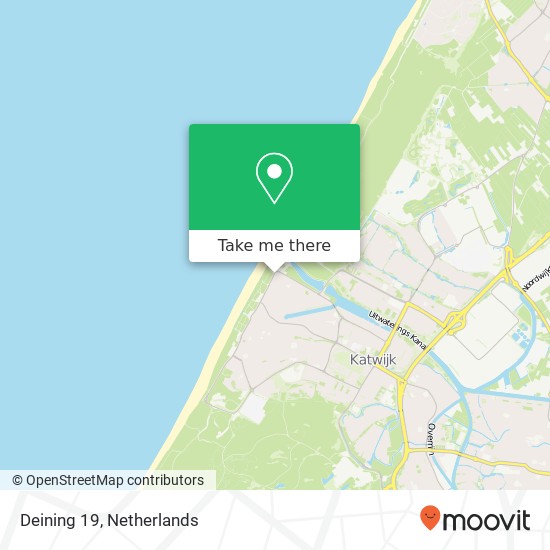 Deining 19, Boulevard 3 2225 AA Katwijk aan Zee kaart