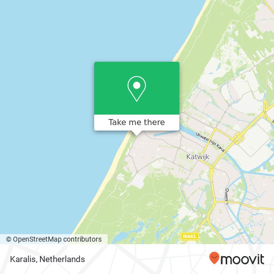 Karalis, Boulevard 73 2225 HA Katwijk kaart