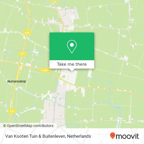 Van Kooten Tuin & Buitenleven, Jan van der Heydenstraat 10 kaart