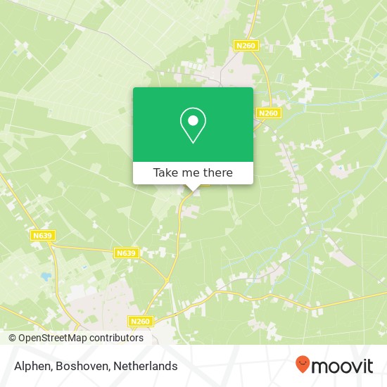 Alphen, Boshoven kaart