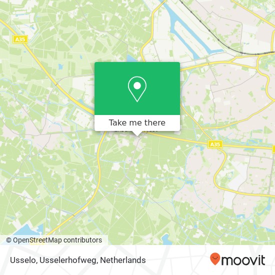 Usselo, Usselerhofweg kaart