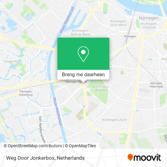 Weg Door Jonkerbos kaart