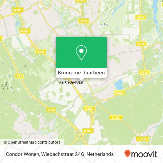 Condor Wonen, Wiebachstraat 24G kaart