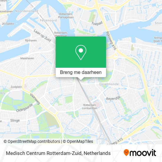 Medisch Centrum Rotterdam-Zuid kaart