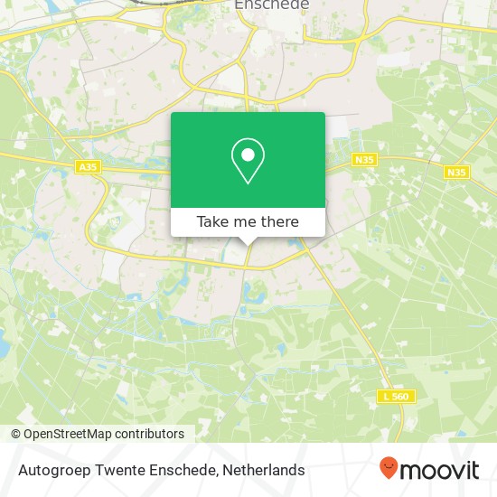 Autogroep Twente Enschede, Buurserstraat 230 kaart