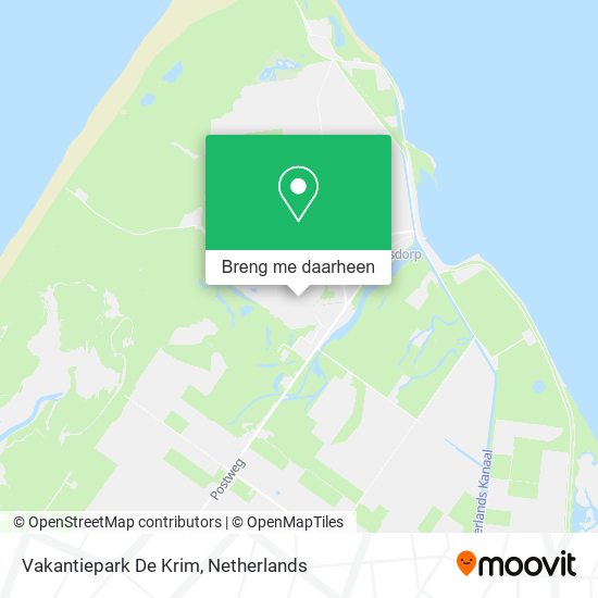 Vakantiepark De Krim kaart