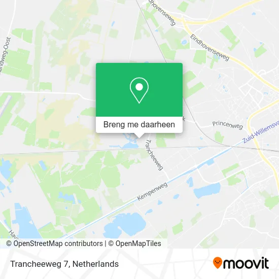 Trancheeweg 7 kaart