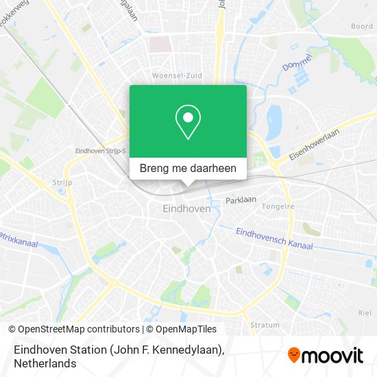 Eindhoven Station (John F. Kennedylaan) kaart