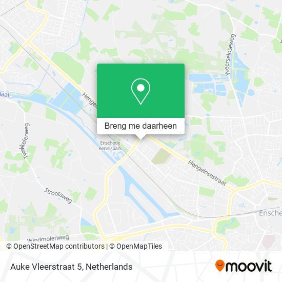Auke Vleerstraat 5 kaart