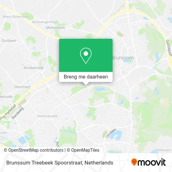 Brunssum Treebeek Spoorstraat kaart
