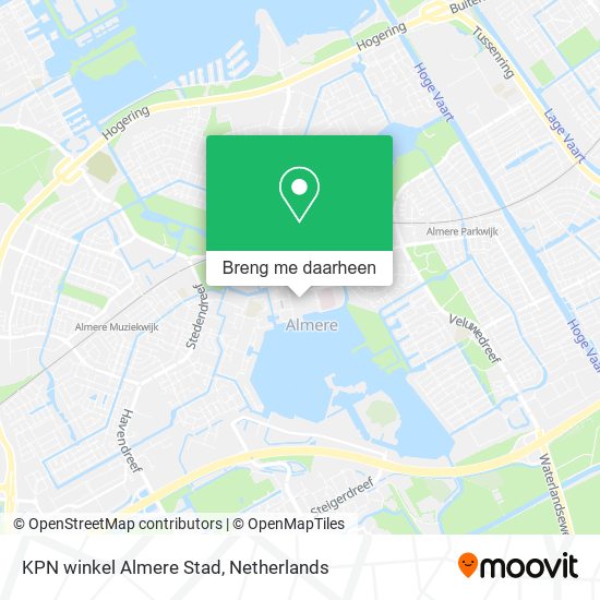 KPN winkel Almere Stad kaart