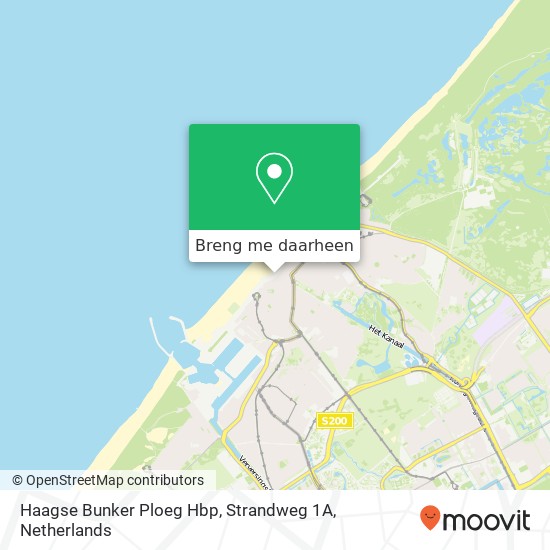 Haagse Bunker Ploeg Hbp, Strandweg 1A kaart