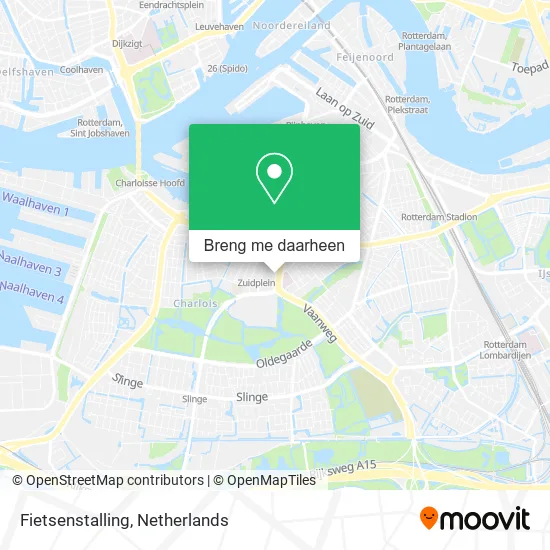Fietsenstalling kaart