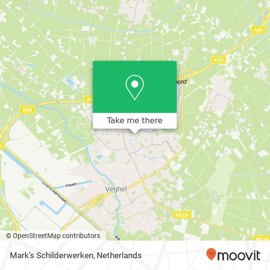 Mark's Schilderwerken, Kwarteldonk 24 kaart