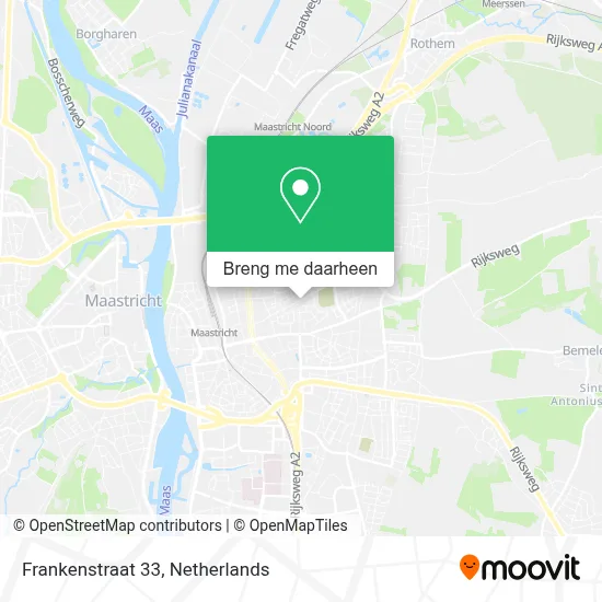 Frankenstraat 33 kaart