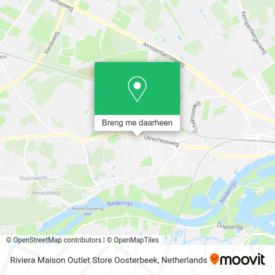 Riviera Maison Outlet Store Oosterbeek kaart