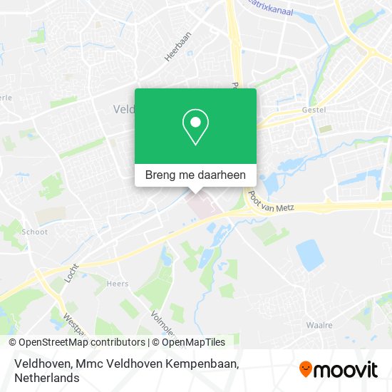Veldhoven, Mmc Veldhoven Kempenbaan kaart