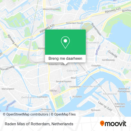 Raden Mas of Rotterdam kaart