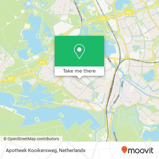 Apotheek Kooikersweg kaart