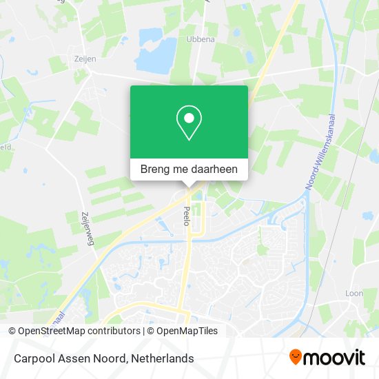 Carpool Assen Noord kaart