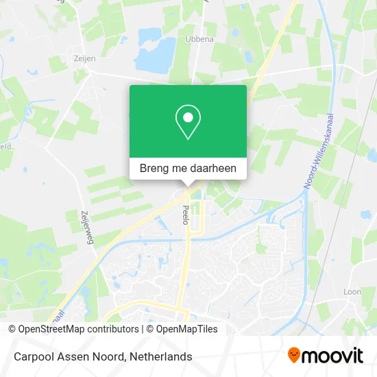 Carpool Assen Noord kaart