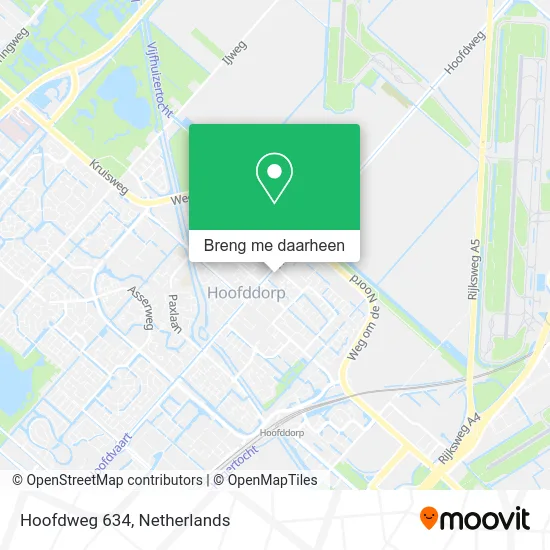 Hoofdweg 634 kaart
