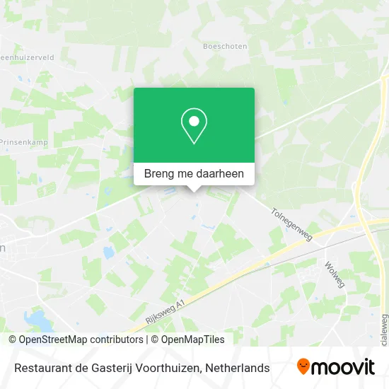 Restaurant de Gasterij Voorthuizen kaart