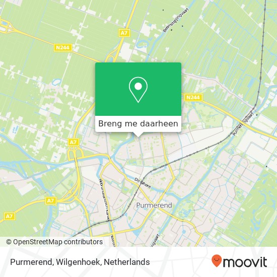 Purmerend, Wilgenhoek kaart