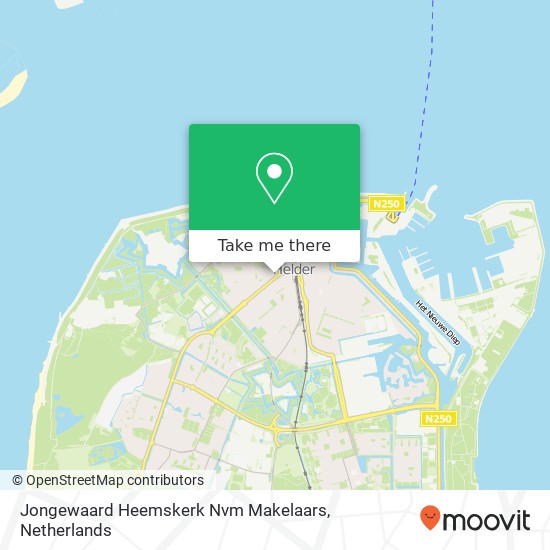 Jongewaard Heemskerk Nvm Makelaars, Middenweg 159A kaart