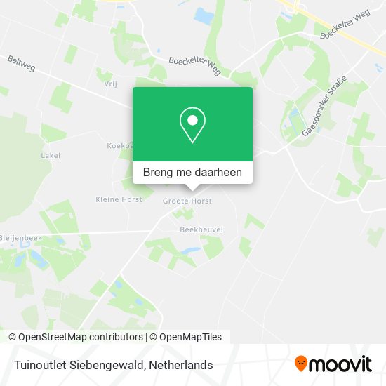 Tuinoutlet Siebengewald kaart