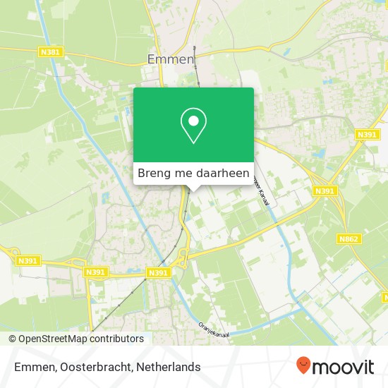 Emmen, Oosterbracht kaart