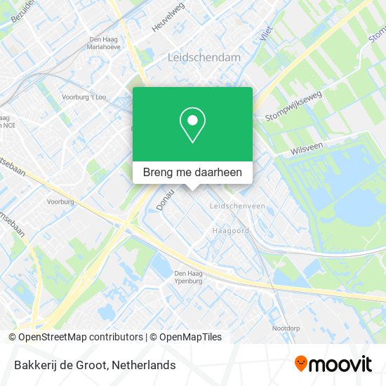 Bakkerij de Groot kaart