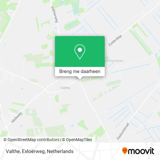 Valthe, Exloërweg kaart