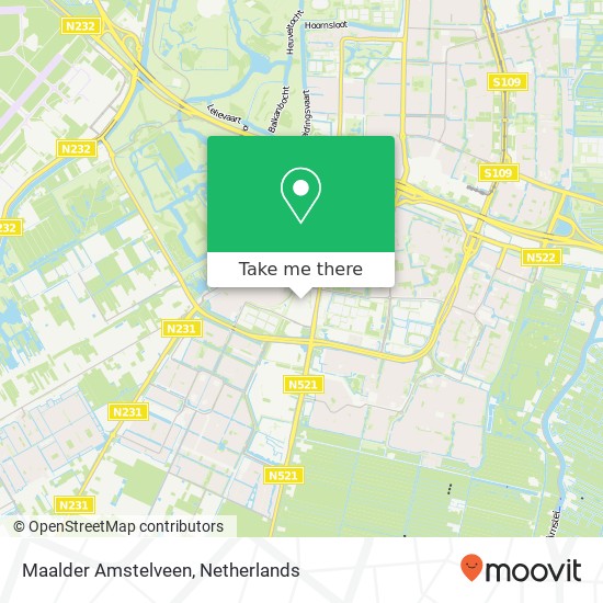 Maalder Amstelveen, Maalderij 21A kaart