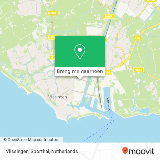 Vlissingen, Sporthal kaart