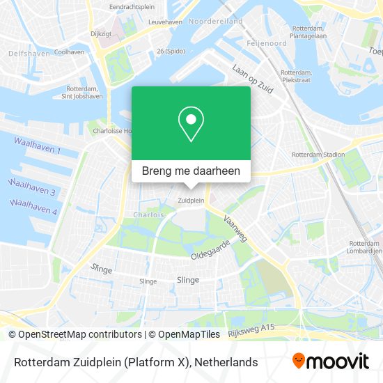 Rotterdam Zuidplein (Platform X) kaart