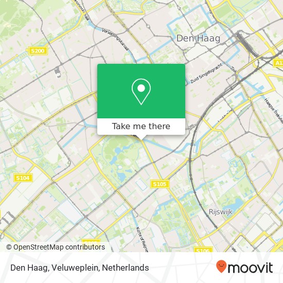 Den Haag, Veluweplein kaart