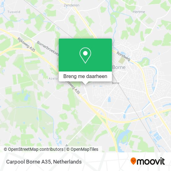 Carpool Borne A35 kaart