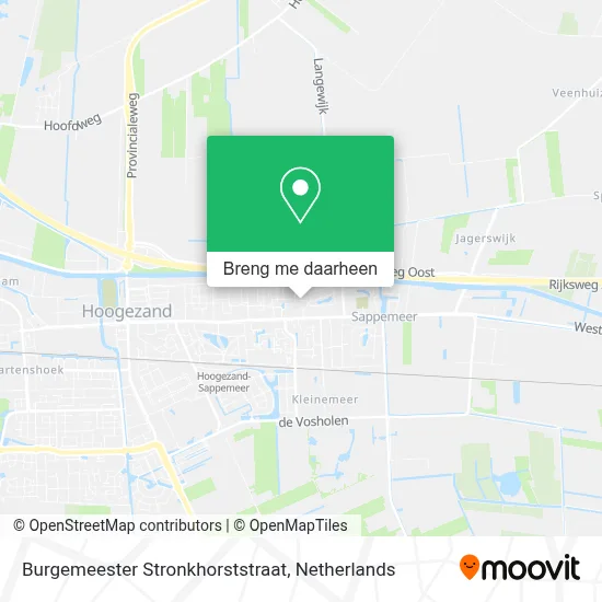 Burgemeester Stronkhorststraat kaart