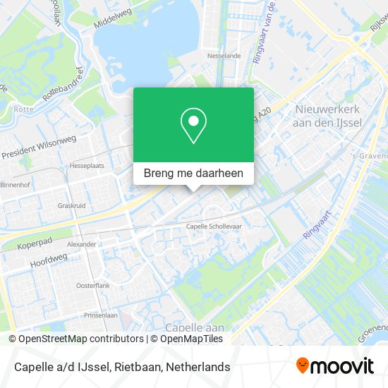 Capelle a/d IJssel, Rietbaan kaart