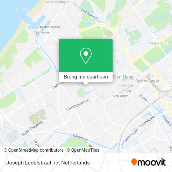 Joseph Ledelstraat 77 kaart