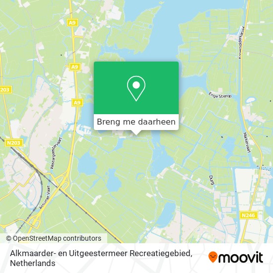 Alkmaarder- en Uitgeestermeer Recreatiegebied kaart