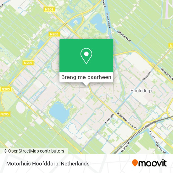 Motorhuis Hoofddorp kaart