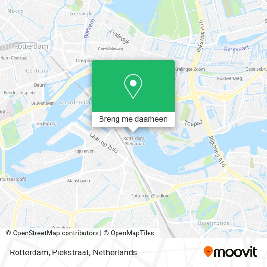 Rotterdam, Piekstraat kaart