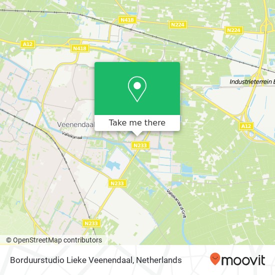 Borduurstudio Lieke Veenendaal, Nobelstraat kaart