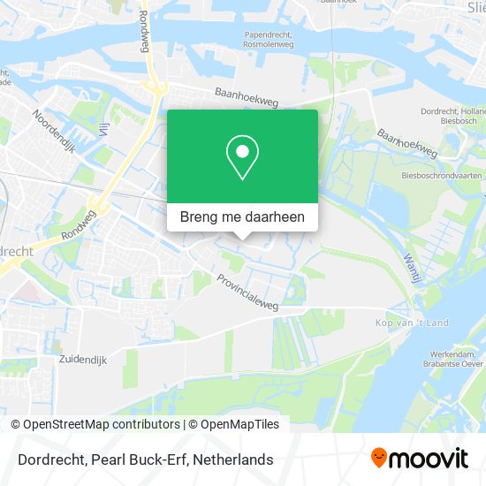 Dordrecht, Pearl Buck-Erf kaart