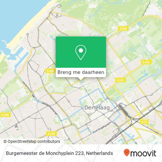 Burgemeester de Monchyplein 223 kaart