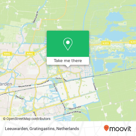 Leeuwarden, Gratingastins kaart