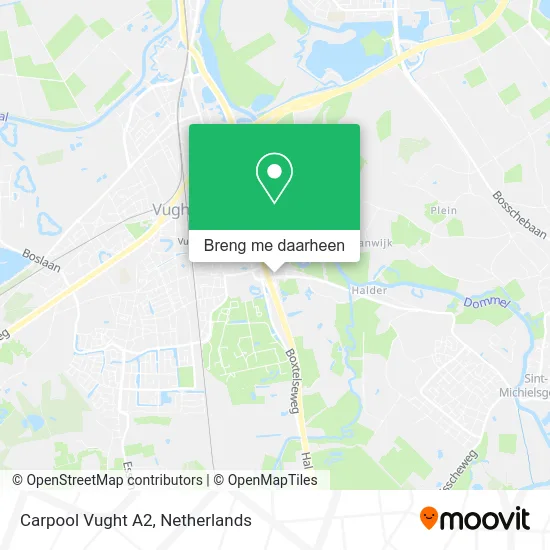 Carpool Vught A2 kaart