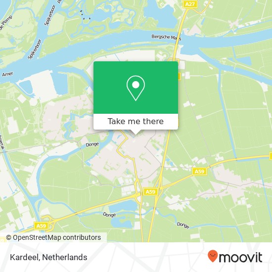 Kardeel, 4941 Raamsdonksveer kaart